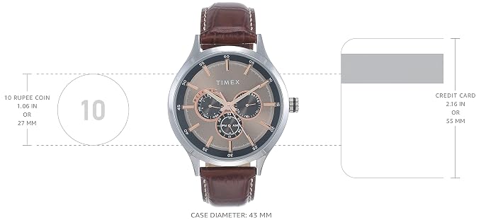 TIMEX Analog Watch for Men with Round Dial