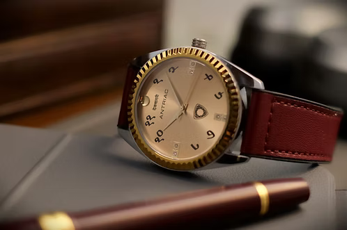 Monarch - Devanagari Gold | Maroon Signature Strap