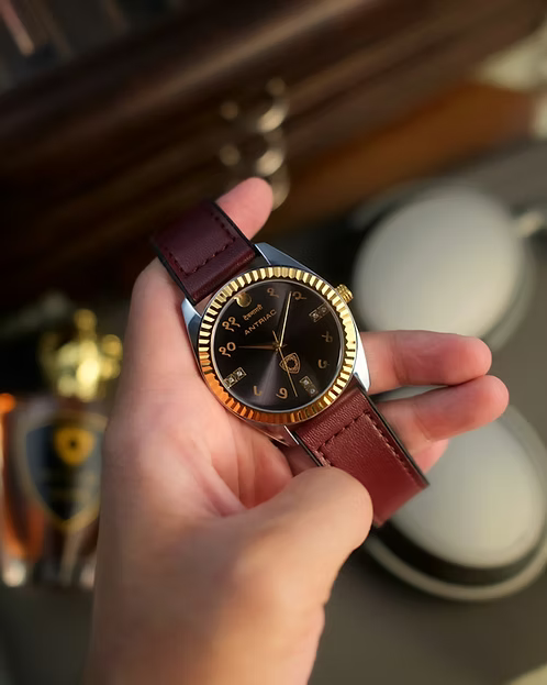 Monarch - Devanagari Black | Maroon Signature Strap