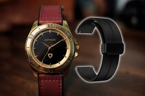 Maharaja - 2 Straps Combo - Signature Deep Maroon + Spectre Black