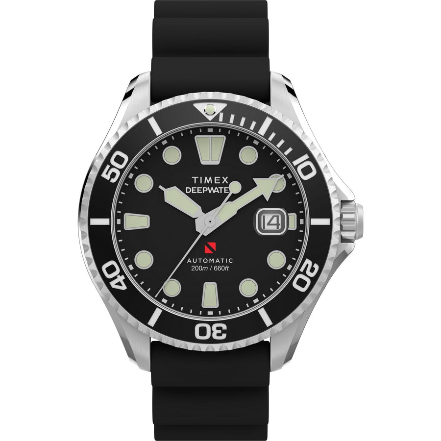 TIMEX Deep Water Meridian Black Round Dial Mechanical Automatic Men's Automatic watch - TW2Y40000UJ