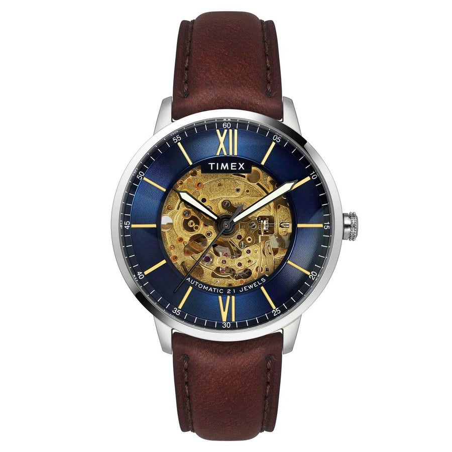 Timex Men Automatic Blue Round Stainless Steel Dial Automatic watch- TWEG23501